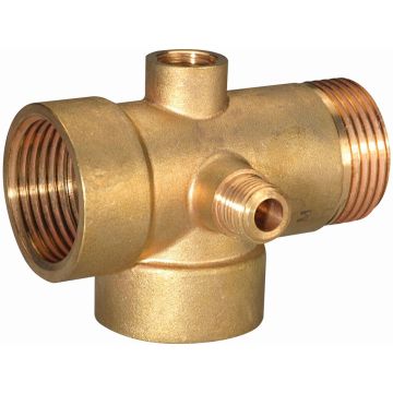 5-Way Brass Connector